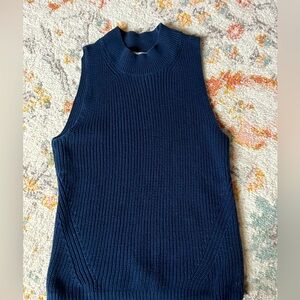 Navy Blue Sleeveless sweater